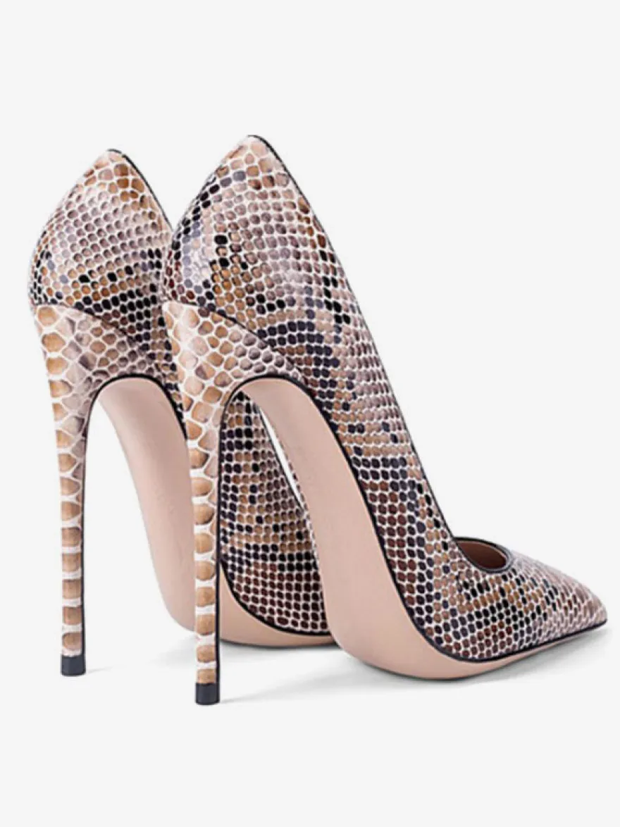 Escarpins femme talon haut bout pointu brillant