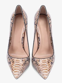 Escarpins femme talon haut bout pointu brillant