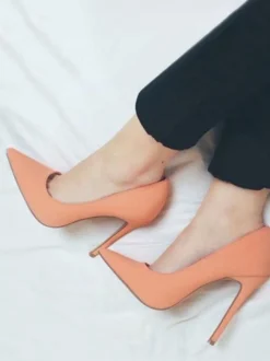 Escarpins femme talon haut bout pointu