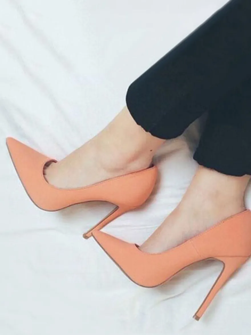 Escarpins femme talon haut bout pointu