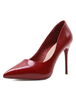 Escarpins Femme à Talons Hauts avec Bout Pointu Unicolore