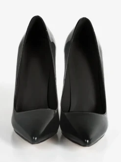 Escarpins noirs sexy à talons hauts et bout pointu pour femmes