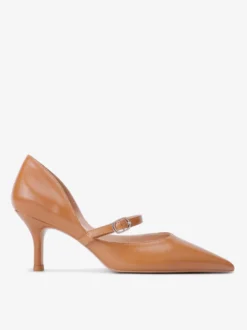 Escarpins à petits talons hauts grande taille pour femmes bout pointu détail boucle à enfiler