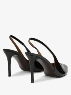 Escarpins Rouges À Talons Hauts Bout Ouvert À Bride Sexy Chaussures Femmes