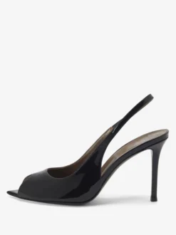 Escarpins Rouges À Talons Hauts Bout Ouvert À Bride Sexy Chaussures Femmes
