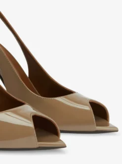 Escarpins Rouges À Talons Hauts Bout Ouvert À Bride Sexy Chaussures Femmes