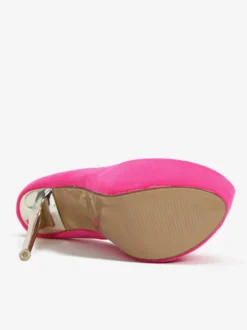 Escarpins sexy à bout amande pour femmes talon aiguille dessus en micro-daim