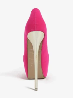 Escarpins sexy à bout amande pour femmes talon aiguille dessus en micro-daim