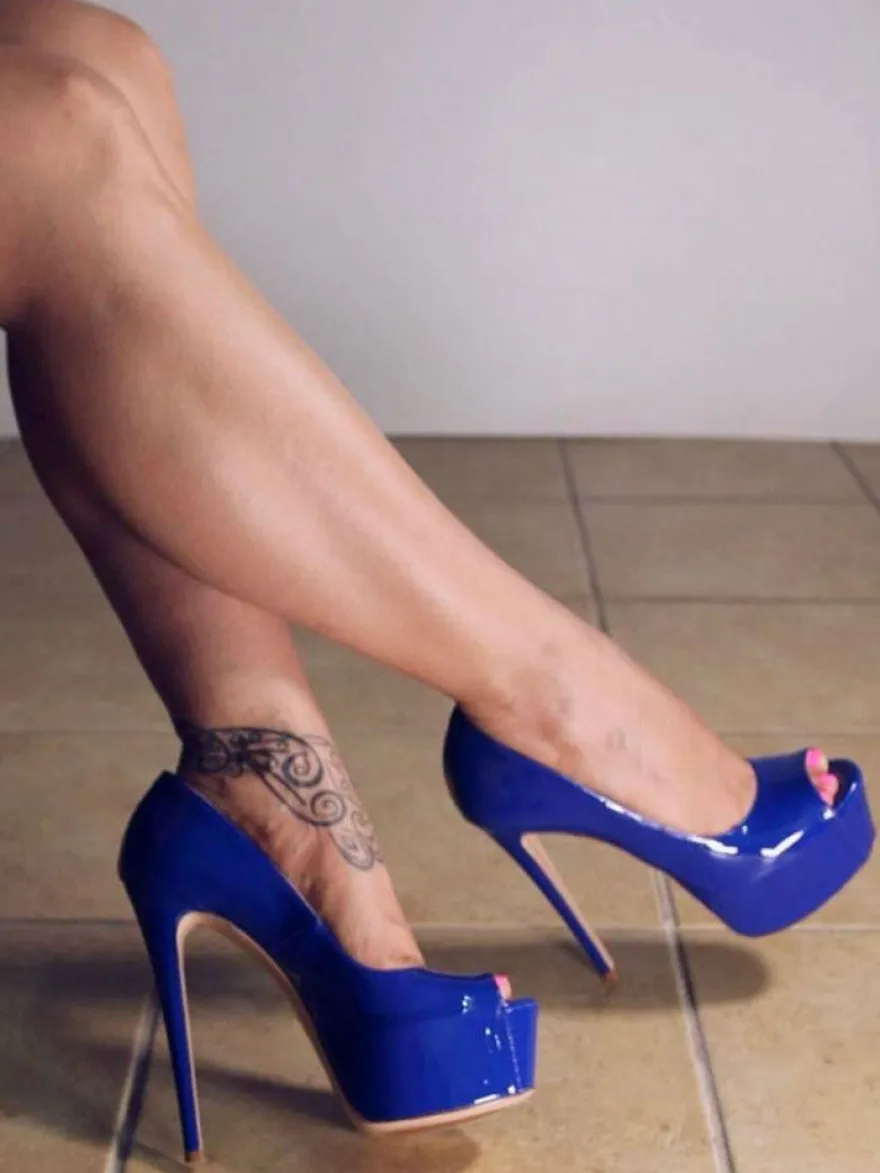 Escarpins sexy talon haut bout pointu chaussures pole danse