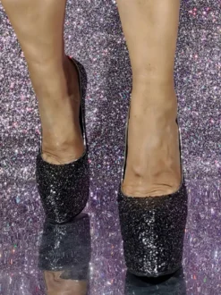 Escarpins sexy à talons hauts pailletés pour femmes