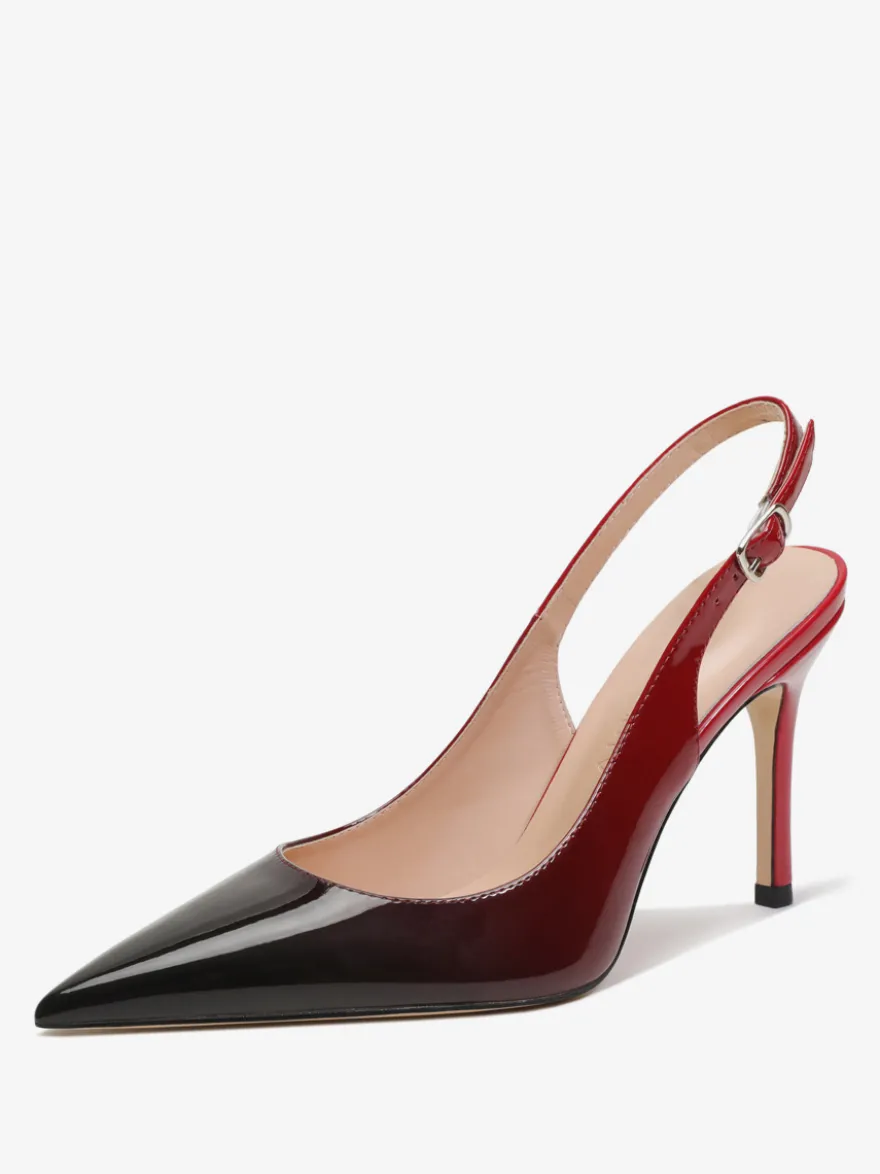Escarpins à talons aiguilles boutons chaussures femmes