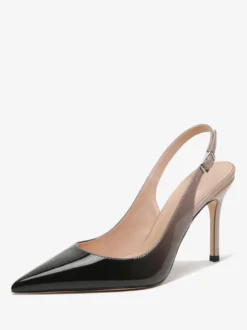 Escarpins à talons aiguilles boutons chaussures femmes