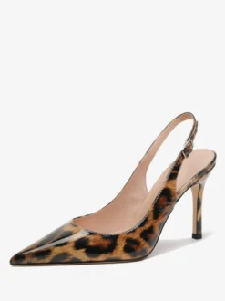 Escarpins à talons aiguilles boutons chaussures femmes