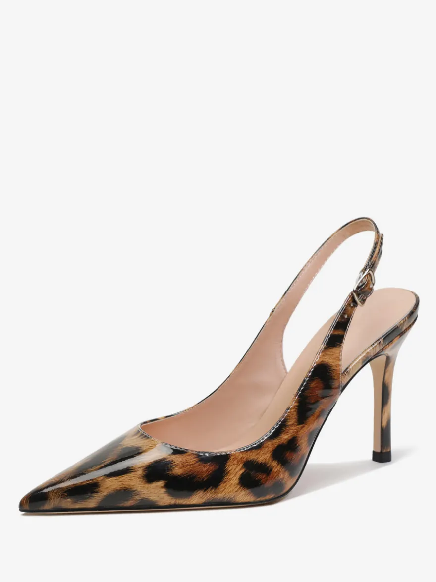 Escarpins à talons aiguilles boutons chaussures femmes