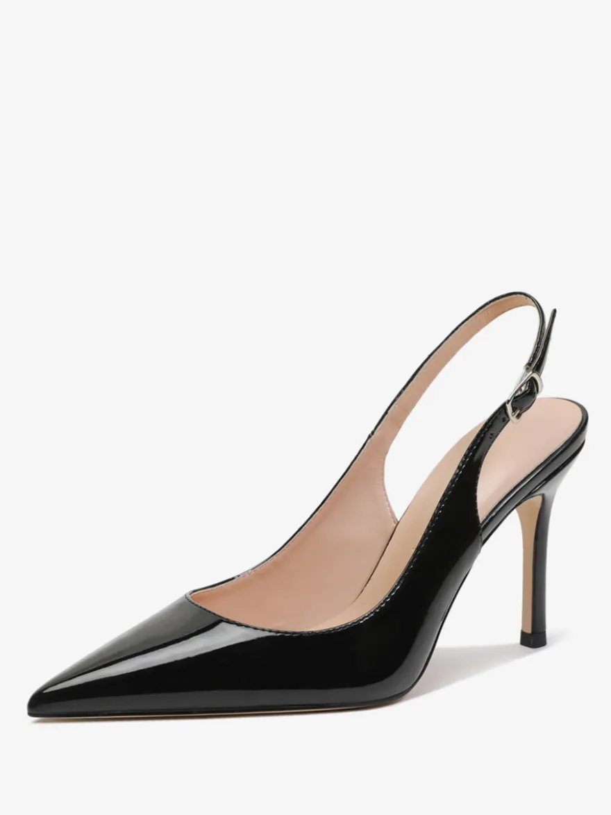 Escarpins à talons aiguilles boutons chaussures femmes