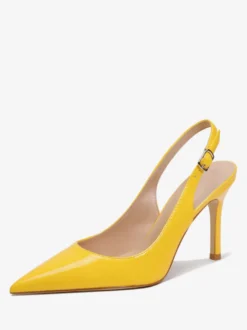 Escarpins à talons aiguilles boutons chaussures femmes