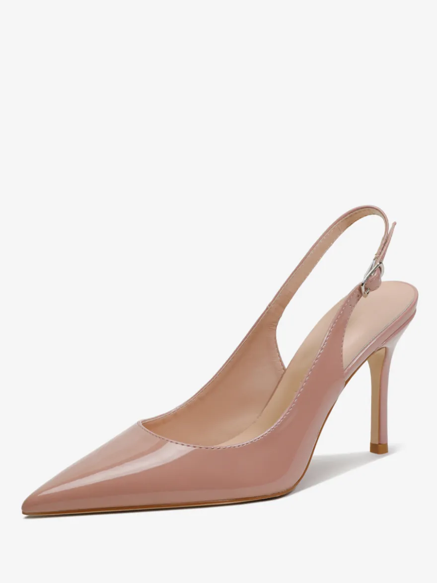 Escarpins à talons aiguilles boutons chaussures femmes