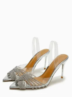Escarpins à talons aiguilles pour femmes bout pointu et strass