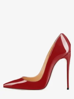 Escarpins à Talons Hauts avec Bout Pointu Unicolore