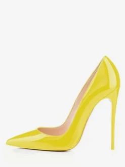 Escarpins à Talons Hauts avec Bout Pointu Unicolore