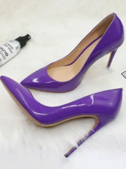 Escarpins à Talons Hauts avec Bout Pointu Unicolore