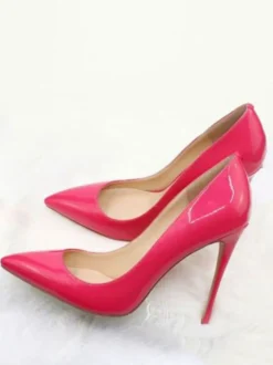 Escarpins à Talons Hauts avec Bout Pointu Unicolore