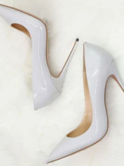 Escarpins à Talons Hauts avec Bout Pointu Unicolore