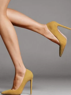 Escarpins à Talons Hauts avec Bout Pointu Unicolore