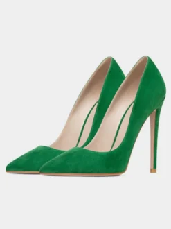 Escarpins à Talons Hauts avec Bout Pointu Unicolore