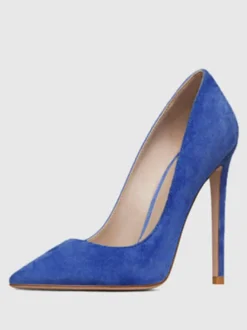 Escarpins à Talons Hauts avec Bout Pointu Unicolore