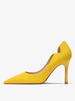 Escarpins à talons hauts et bout pointu pour femmes à enfiler à talon aiguille