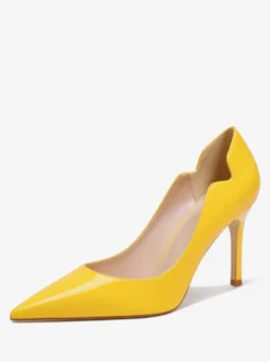 Escarpins à talons hauts et bout pointu pour femmes à enfiler à talon aiguille
