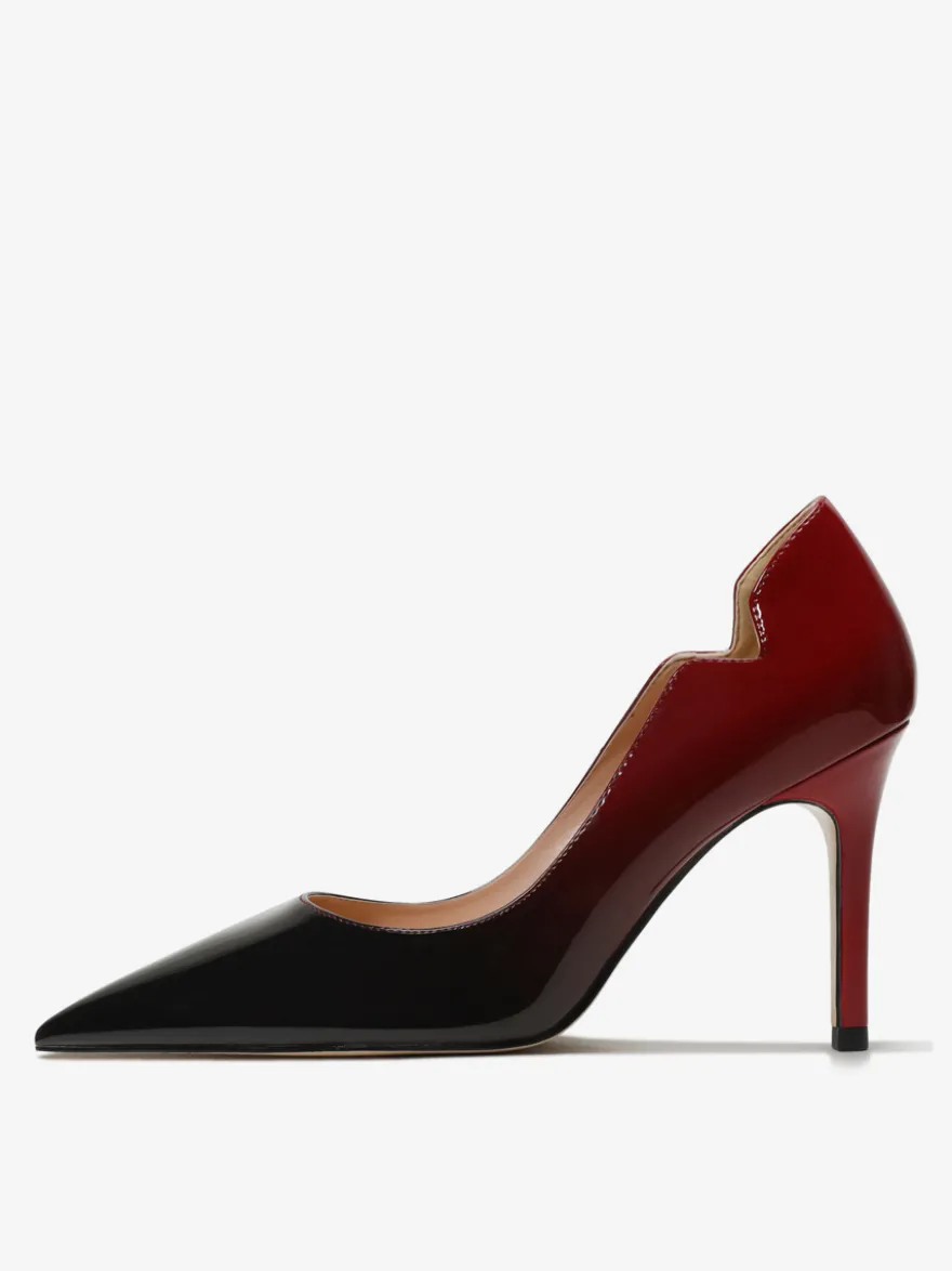 Escarpins à talons hauts et bout pointu pour femmes à enfiler à talon aiguille