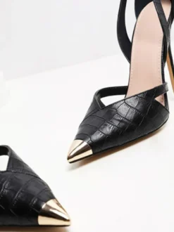 Escarpins à Talons Hauts Femme avec Bout Pointu Bicolores