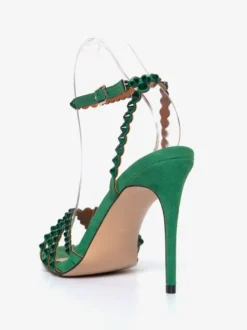 Escarpins À Talons Hauts Pour Femmes Chaussures Talon Aiguille Tige En Micro Suède