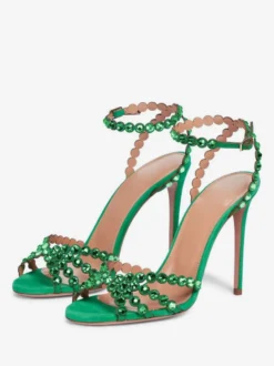 Escarpins À Talons Hauts Pour Femmes Chaussures Talon Aiguille Tige En Micro Suède