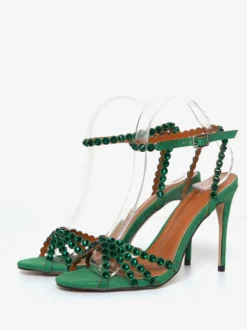 Escarpins À Talons Hauts Pour Femmes Chaussures Talon Aiguille Tige En Micro Suède