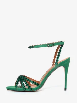 Escarpins À Talons Hauts Pour Femmes Chaussures Talon Aiguille Tige En Micro Suède