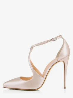 Escarpins à talons hauts pour femmes bout pointu nœud