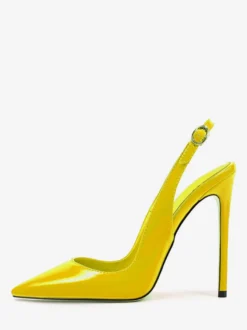 Escarpins à talons hauts pour femmes chaussures habillées à bout pointu et bride arrière