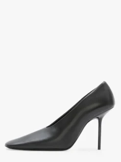 Escarpins à talons hauts pour femmes bout carré chaussures habillées à enfiler
