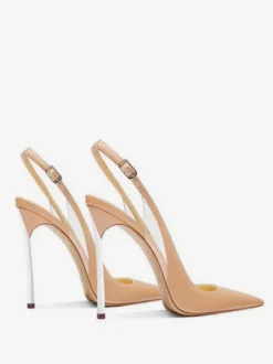 Escarpins à talons hauts pour femmes bout pointu bride arrière chaussures sexy