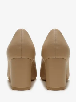Escarpins à talons épais et bout pointu pour femmes