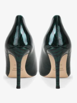 Escarpins Talons pour femmes sexy imprimé zèbre bout pointu talon aiguille en cuir verni