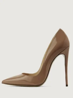 Escarpins à talons pour femmes Escarpins à enfiler Bout pointu Talon aiguille Cuir PU