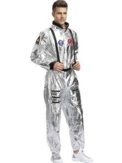 Femmes Homme Enfatn Astronaute Cosplay Costume Combinaison Costumes d'Halloween