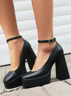 Femme Talons hauts Talon bottier Escarpins Cuir PU