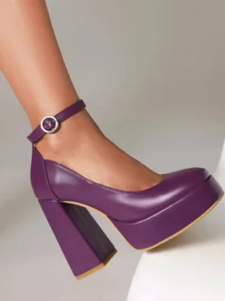 Femme Talons hauts Talon bottier Escarpins Cuir PU