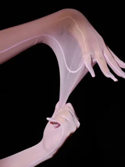 Gants blancs ultra-fins pour femmes gants soyeux et sexy