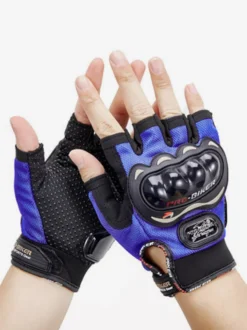 Gants Demi-Doigt Imperméables Moto Course Vélo Escalade Randonnée Doigts Coupés